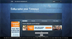 Desktop Screenshot of calligraphiepourtatouage.com